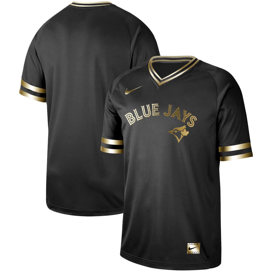 Men Toronto Blue Jays Blank Nike Black Gold MLB Jerseys->chicago white sox->MLB Jersey